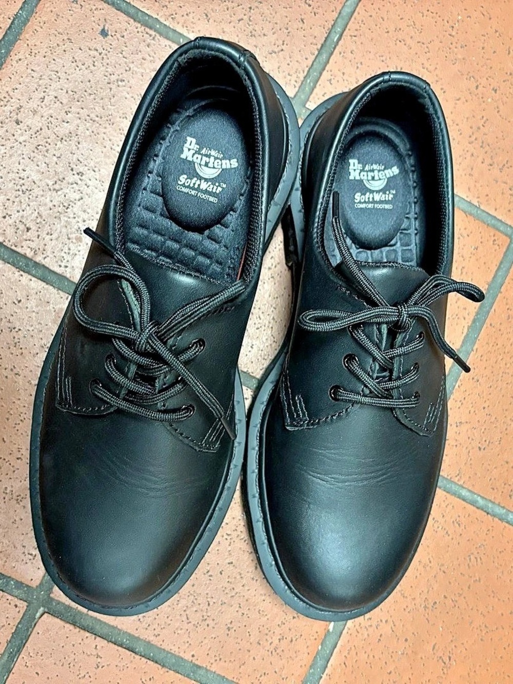 Dr. Martens 1461 Black Leather Lace-Up Shoes US 9